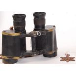 WWI MEDAL & BINOCULARS