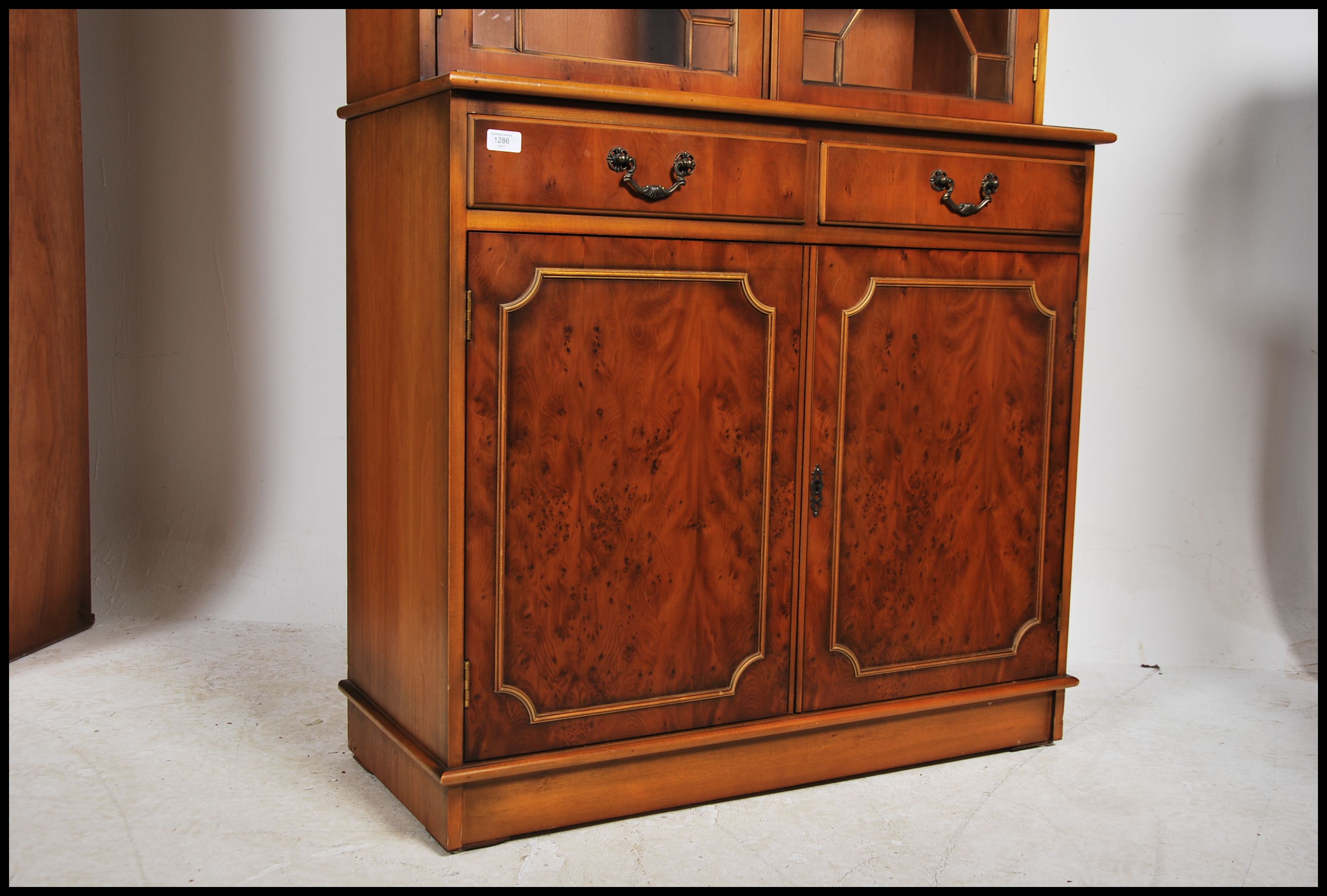 A Regency style yew wood veneer library bookcase c - Image 2 of 5