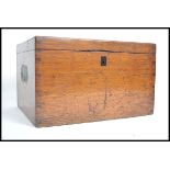An Edwardian oak silver priests - christening box