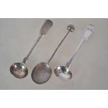 A silver hallmarked Roman style spoon hallmarked b