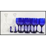 A good group of glassware to include a pair of Bri