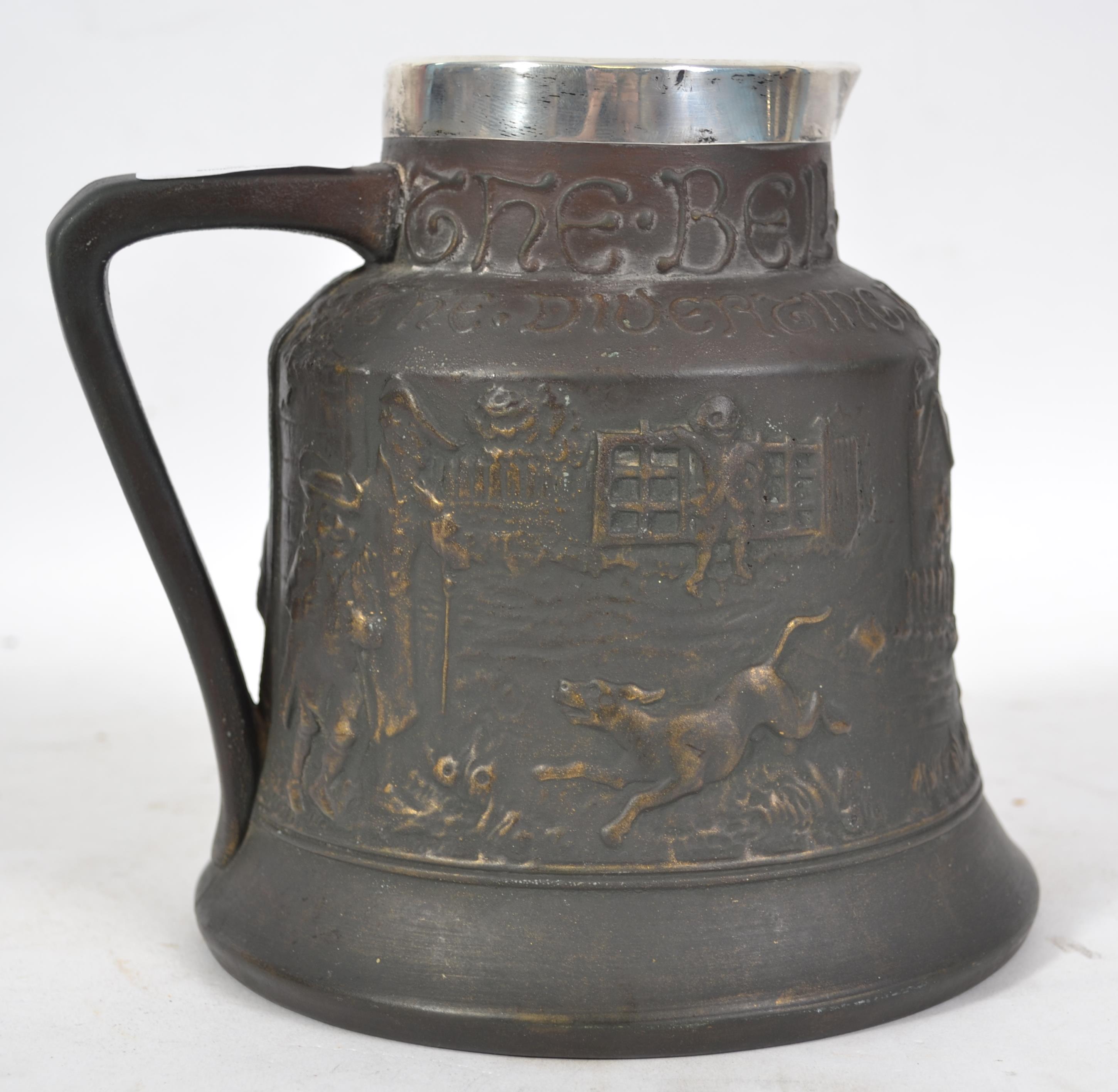 An early Macintyre bell-shaped jug with hallmarked - Image 3 of 6