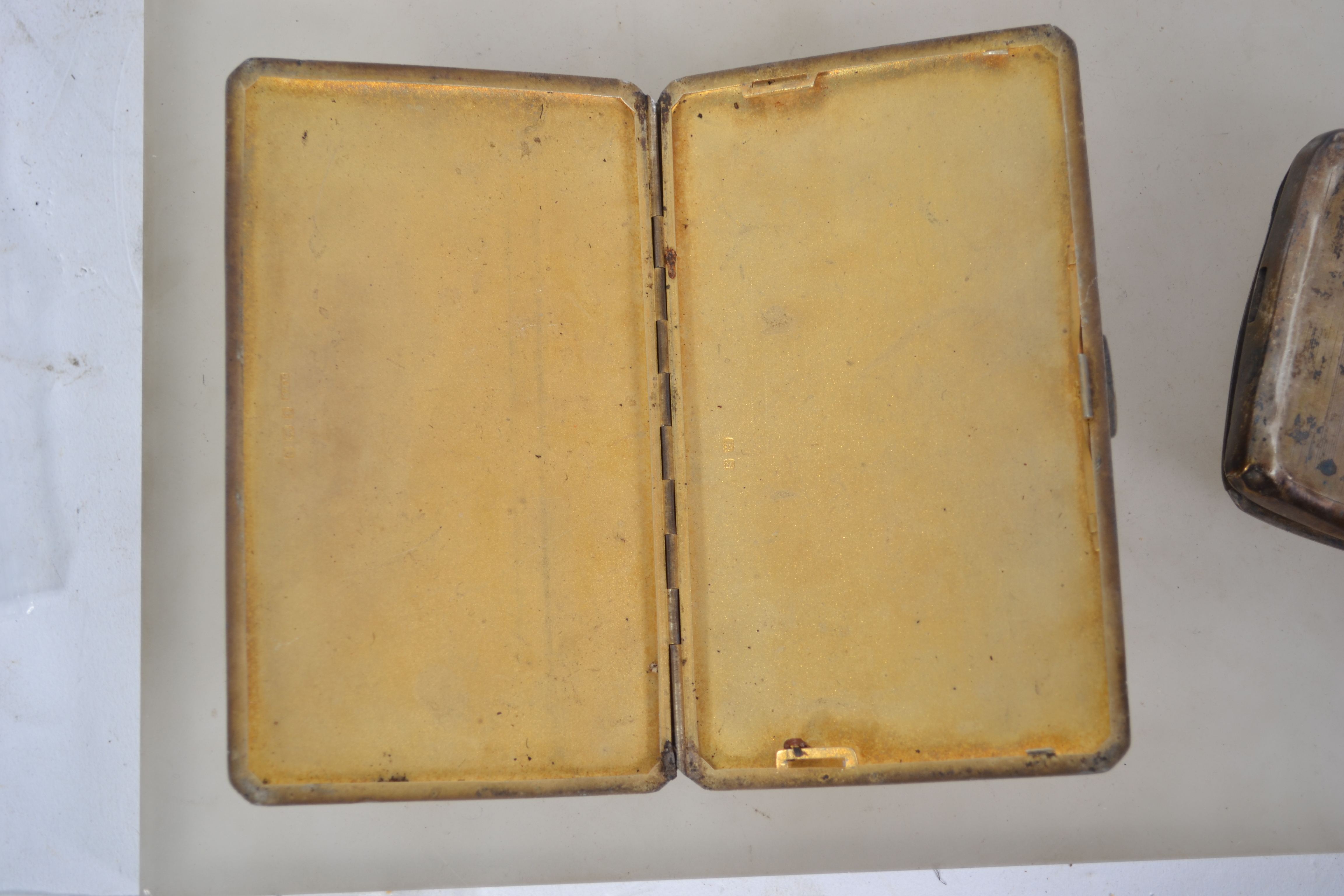 A silver hallmarked cigarette / card case bearing - Image 3 of 6