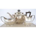 A Mappin & Webb silver hallmarked 3 piece tea set