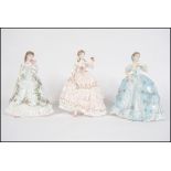 A collection of 3 Royal Worcester figurines to inc