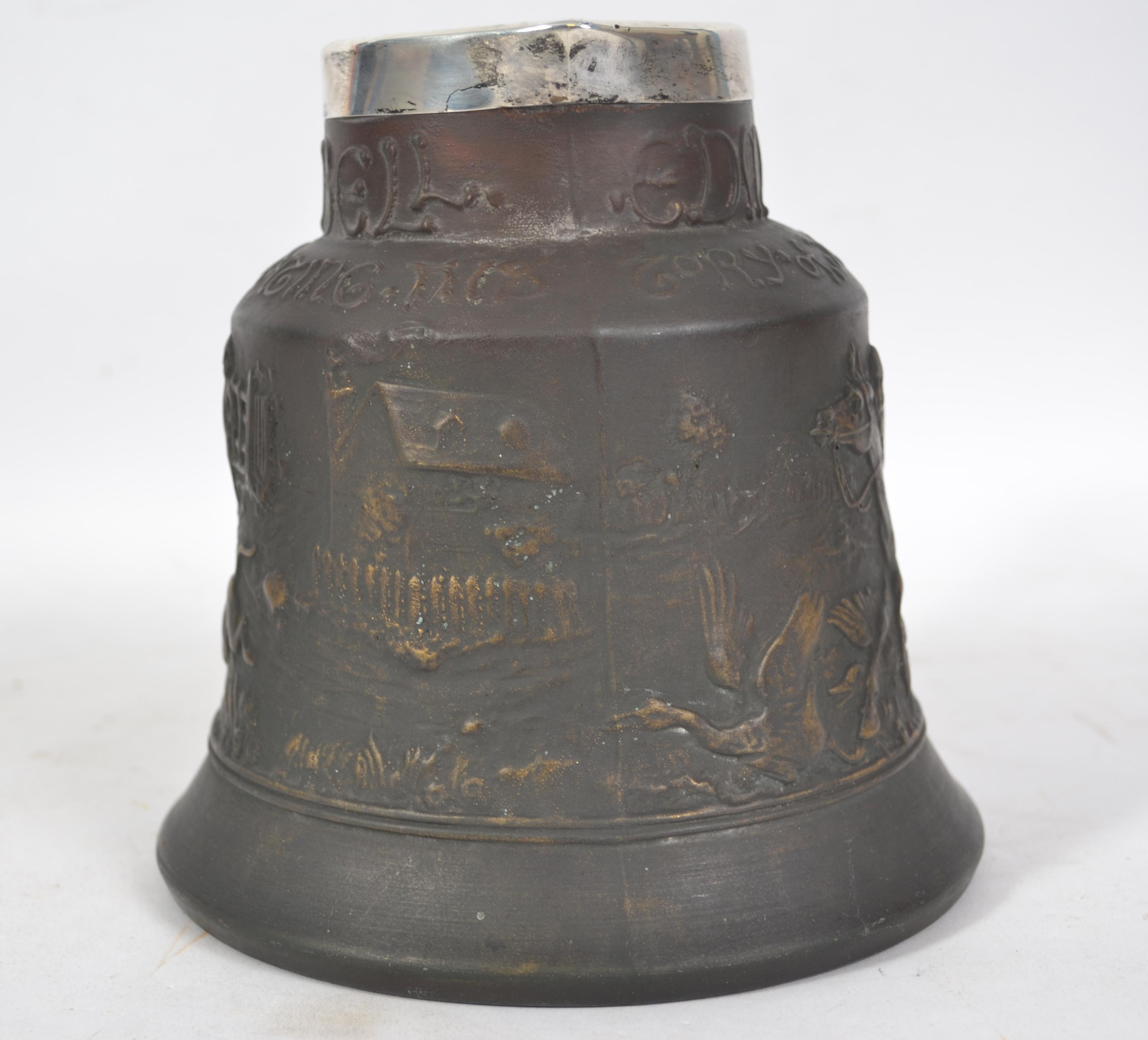 An early Macintyre bell-shaped jug with hallmarked - Image 2 of 6