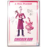 CHICKEN RUN SIGNED POSTER