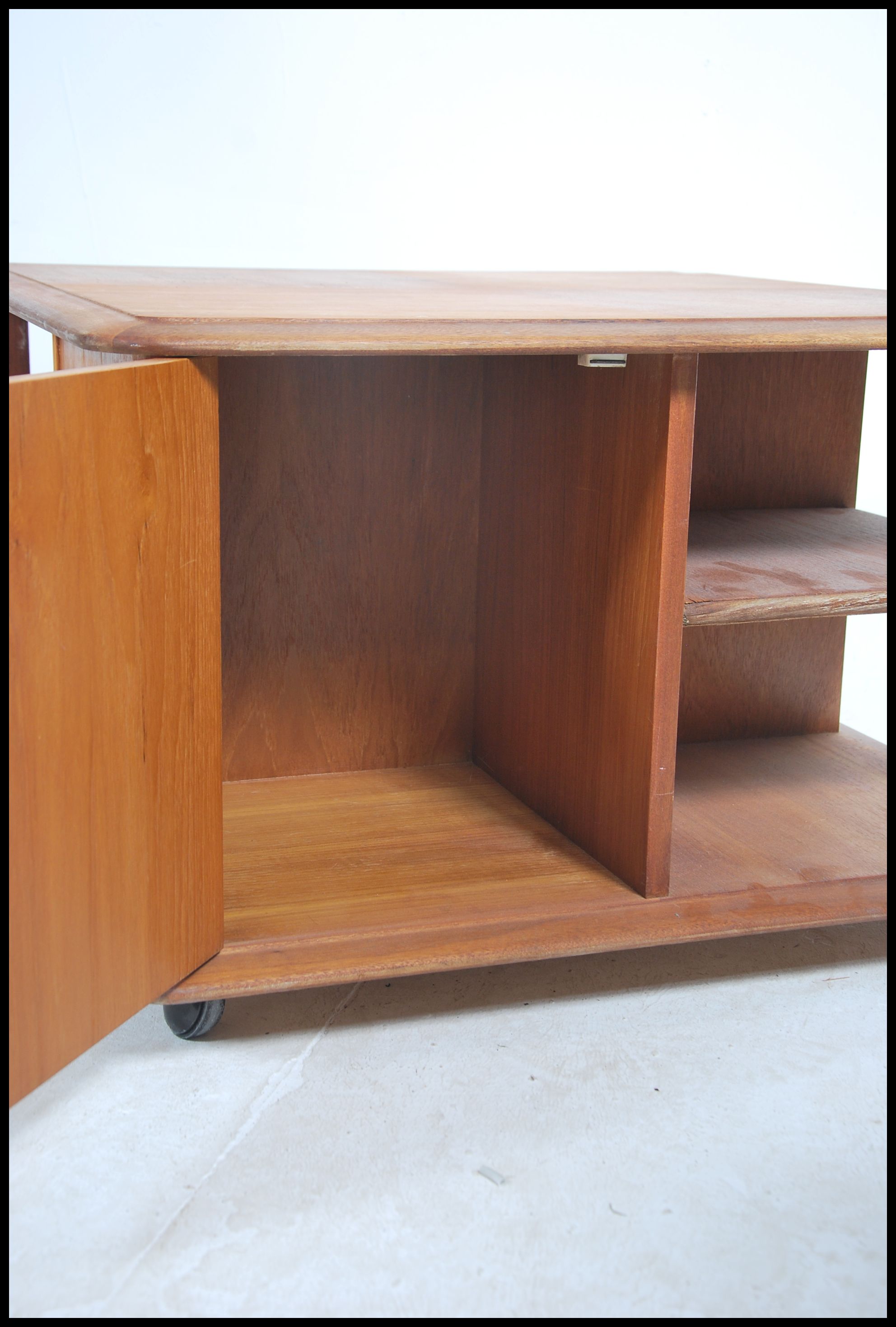 An original retro teak wood Pandora coffee table w - Image 3 of 5