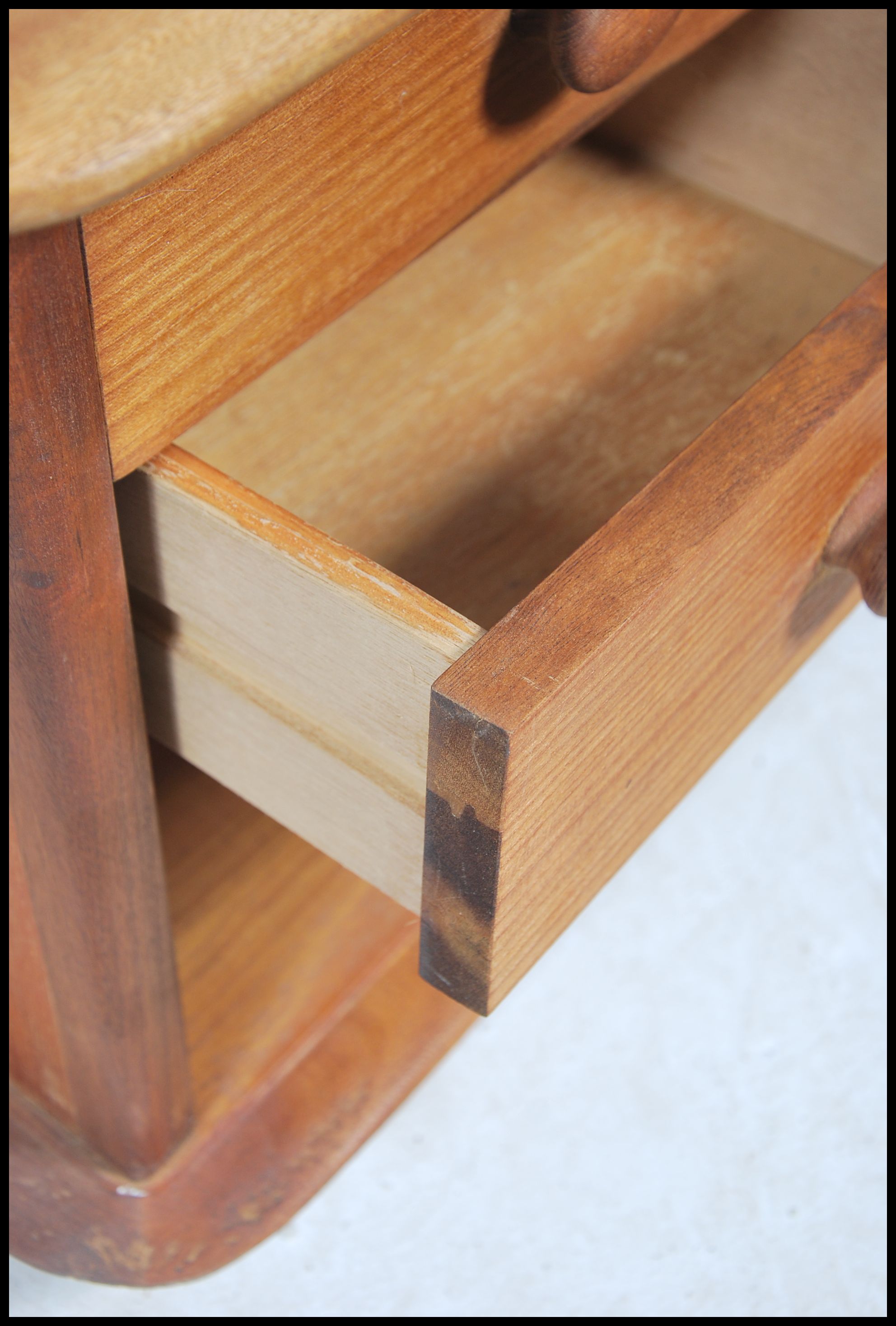 An original retro teak wood Pandora coffee table w - Image 4 of 5