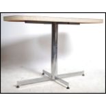 A 1950's American style chrome and formica dining