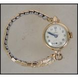 A good Rolex Tudor gold 9ct / 375 marked ladies dr