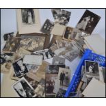 A collection of vintage photographs dating from the early 20th century, consisting of mainly