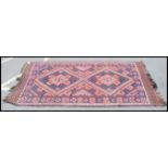 A large Afghan / Persian handwoven kilim rug of bl