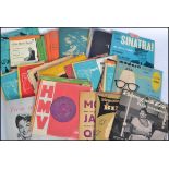 Jazz records - A good collection of vintage 45rpm 7" vinyl single records and EP's to include