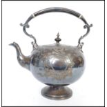 A 19th century silver plated - electroplate teapot