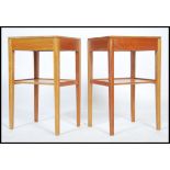 A pair of retro 20th century teak and formica top