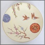 A 19th century Minton Aesthetic Movement cabinet plate possibly by William Stephen Coleman.