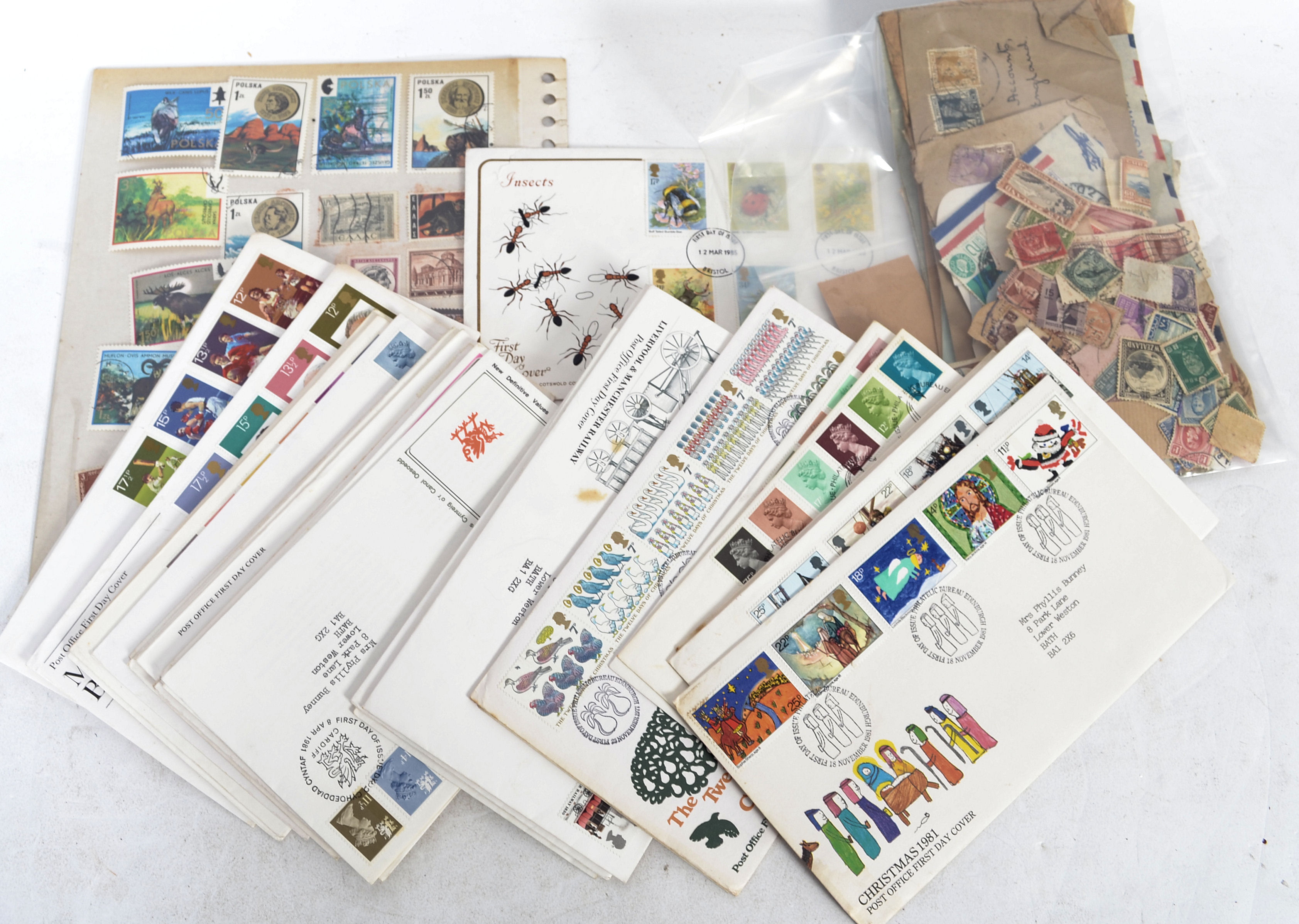 A collection of First Day covers and 1st day Issue