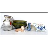 A group of retro 20th century ceramics to include