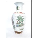 A large 18th /19th century Chinese Kangxi vase of