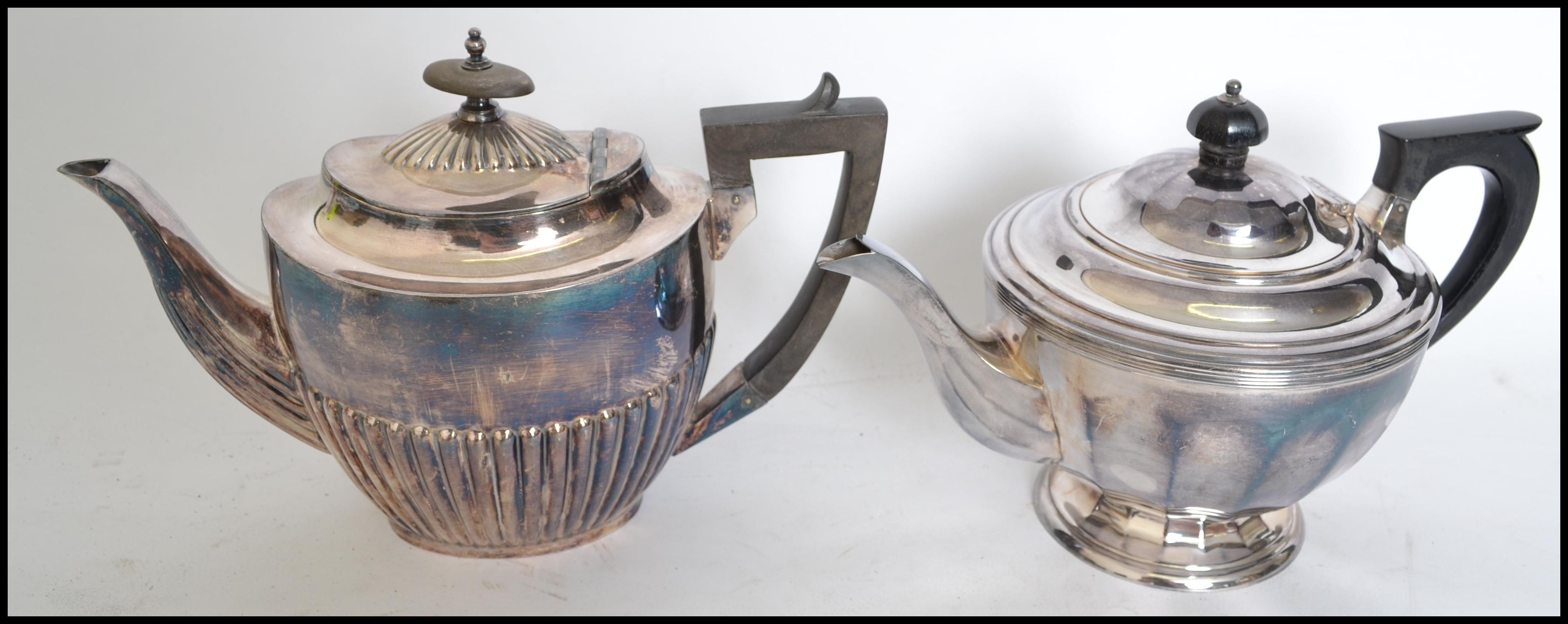 Two silver plate tea services one being an Elkingt - Image 2 of 9