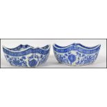 A pair of 19th / 20th century Chinese Oriental blu