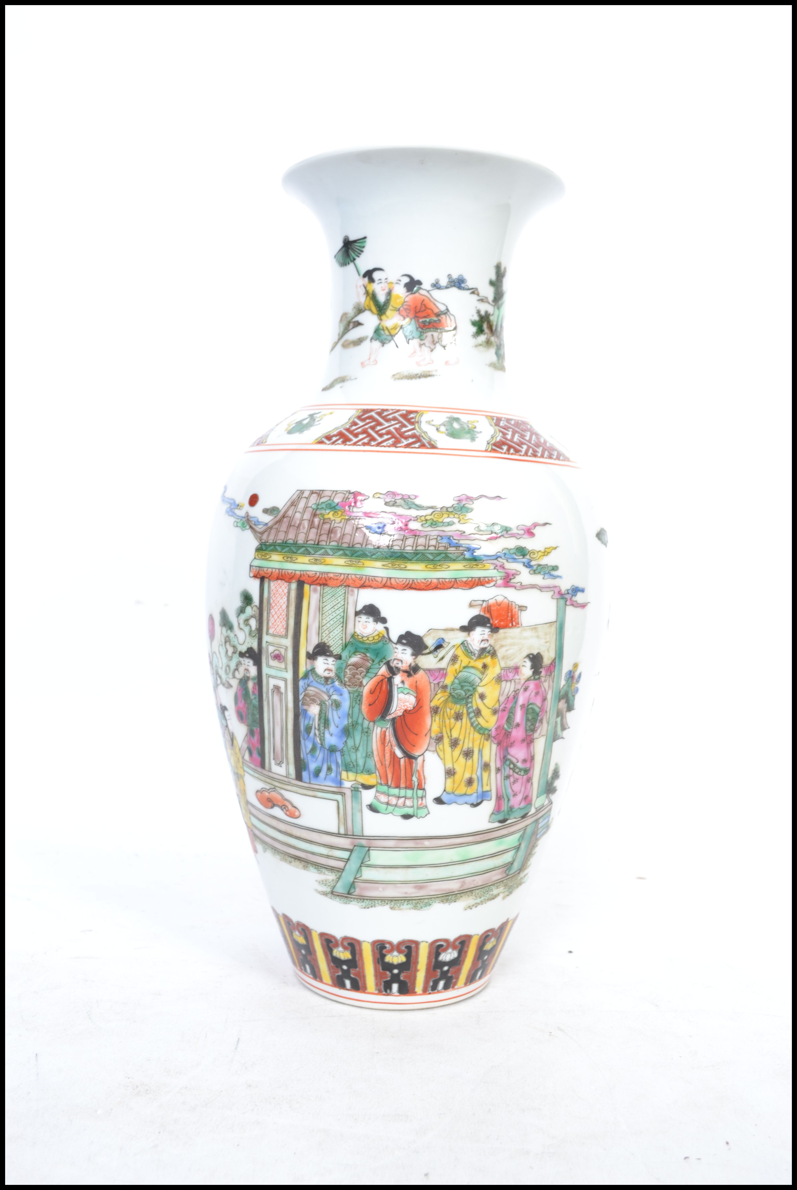 A large 18th /19th century Chinese Kangxi vase of - Image 2 of 11