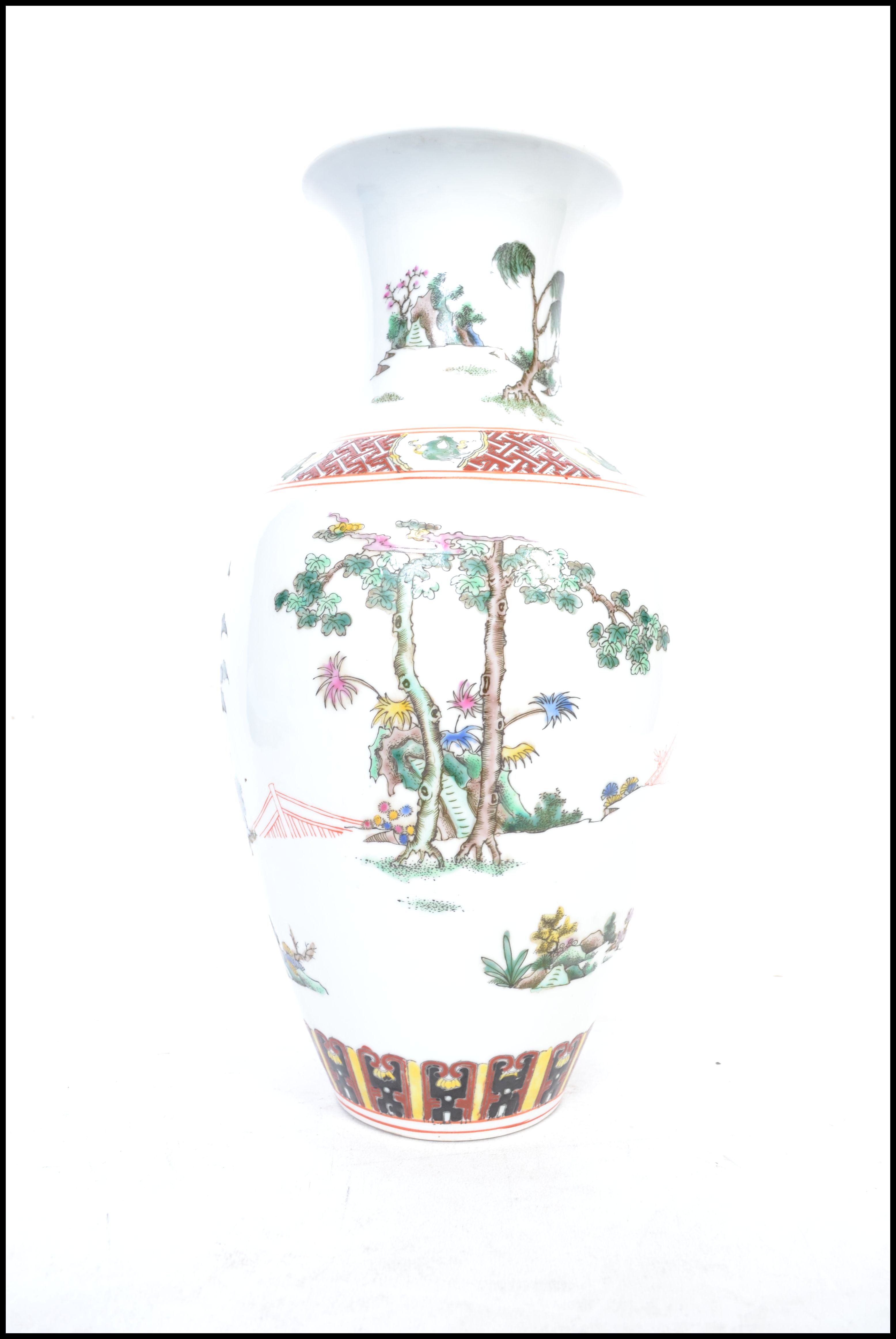 A large 18th /19th century Chinese Kangxi vase of - Image 4 of 11