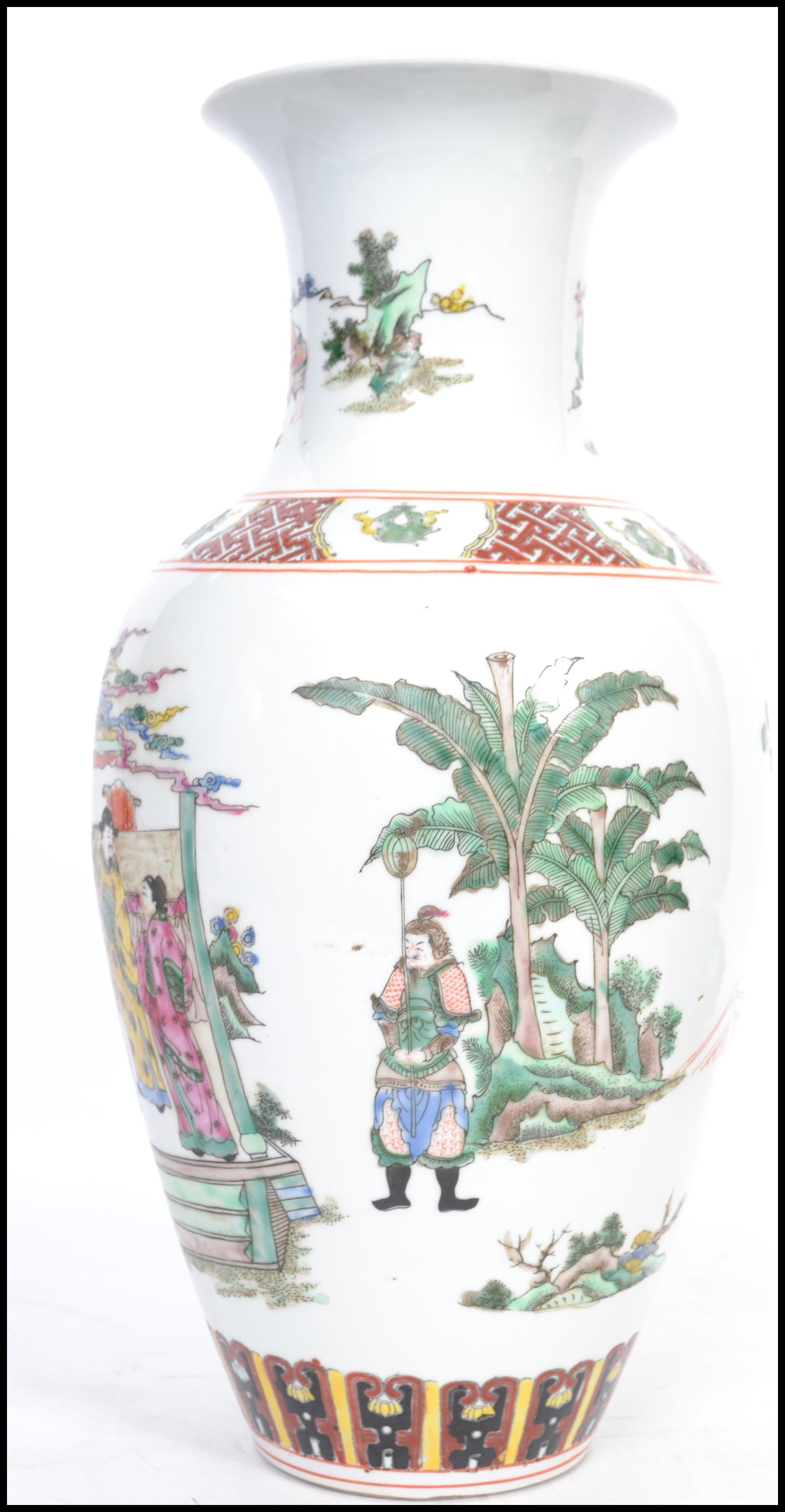 A large 18th /19th century Chinese Kangxi vase of - Image 3 of 11