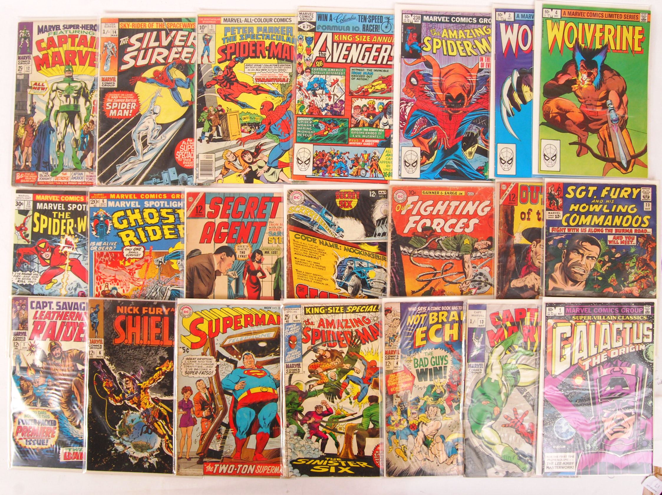 VINTAGE MARVEL & DC COMIC BOOKS