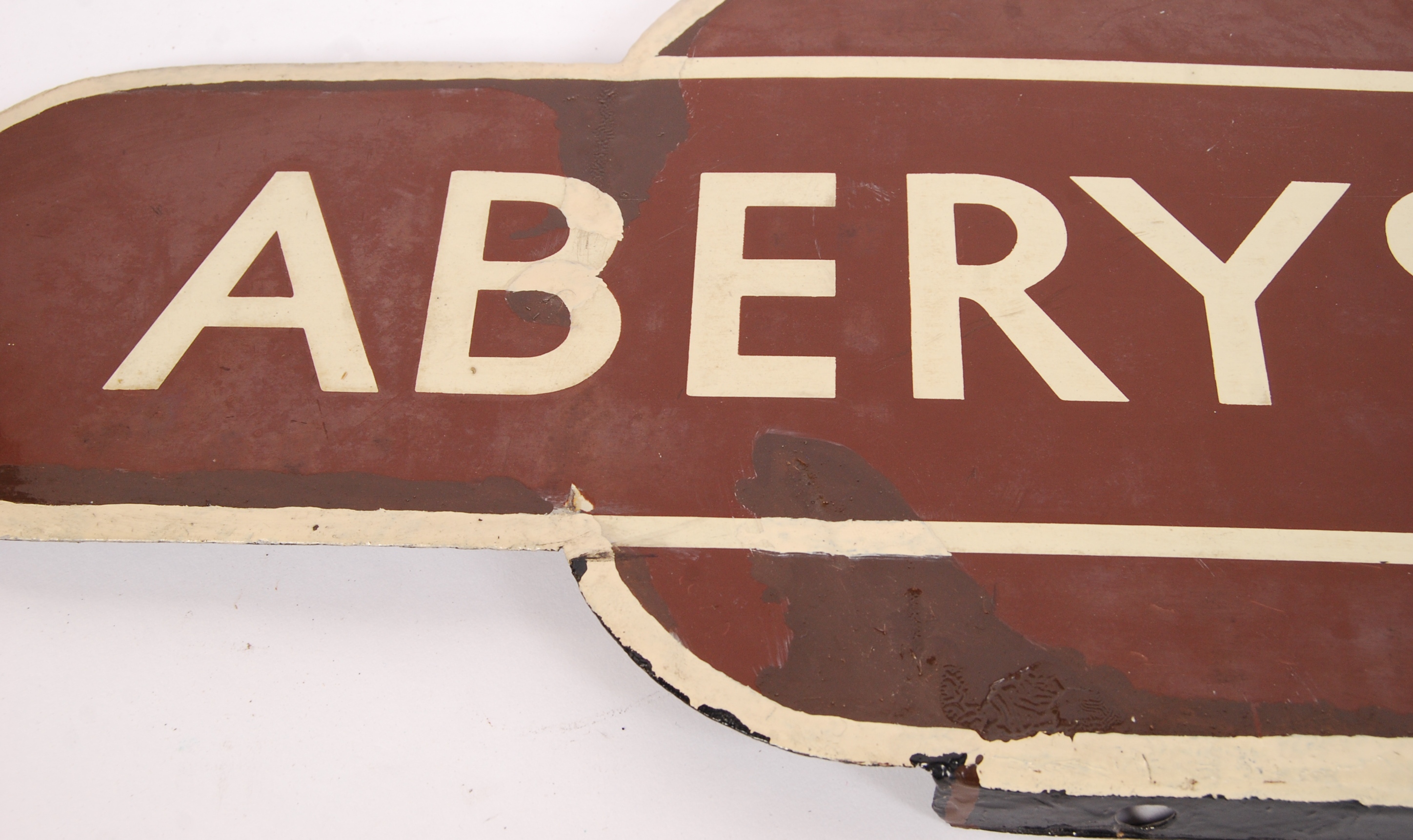 ORIGINAL ABERYSTWYTH RAILWAY SIGN - Image 3 of 4