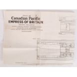 CANADIAN PACIFIC EMPRESS OF BRITAIN PLAN