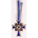 NAZI BRONZE MOTHERS CROSS