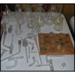 A good collection of Industrial 20th century Laboratory / chemists equipment glass bottles -