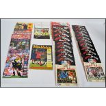 A collection of Premiership and Champions League football programmes pertaining to Manchester United