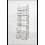 A set of 6 point of sale stacking wire baskets, st