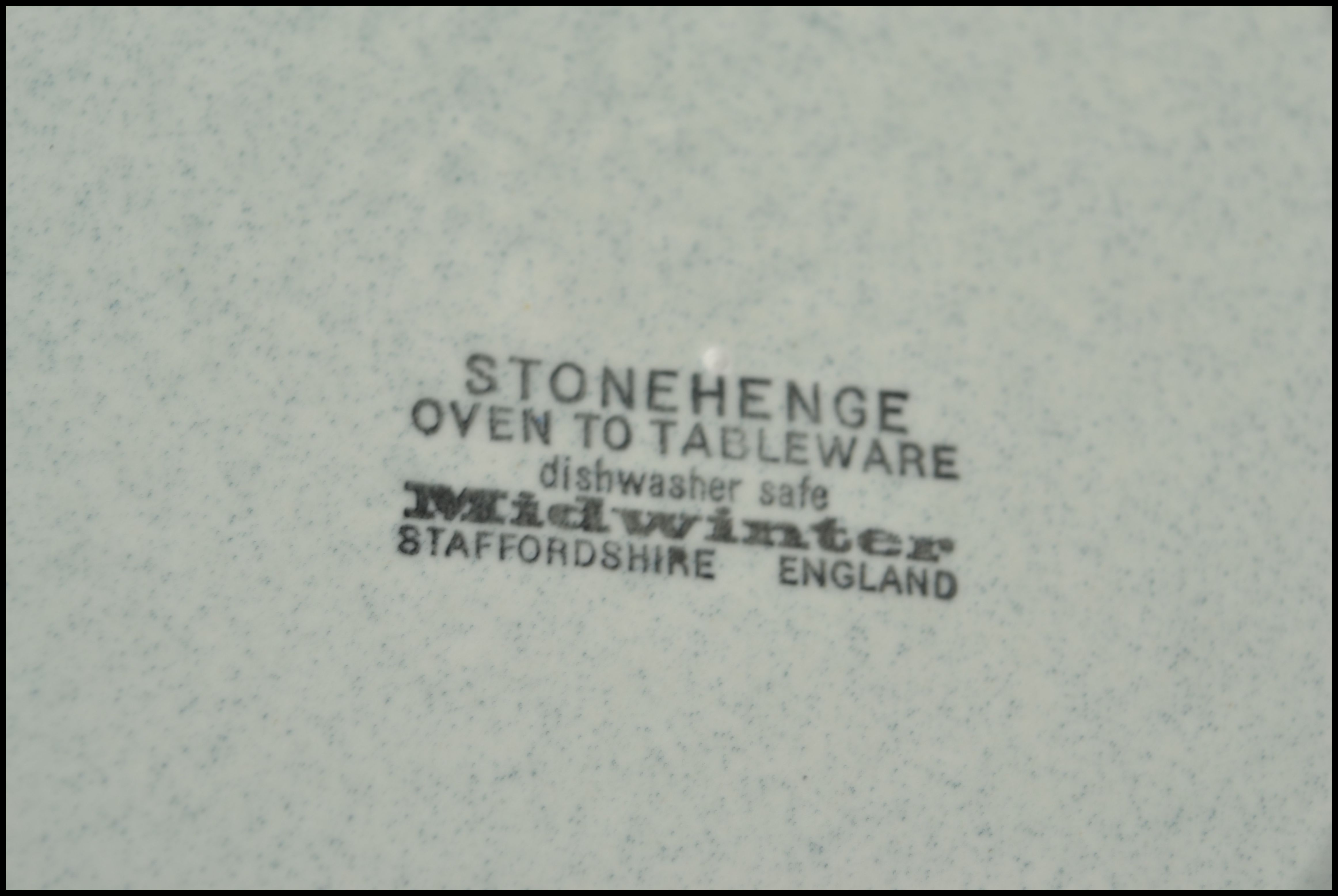 A retro 20th century part dinner and tea service by Midwinter in the Stonehenge pattern finished - Image 6 of 7