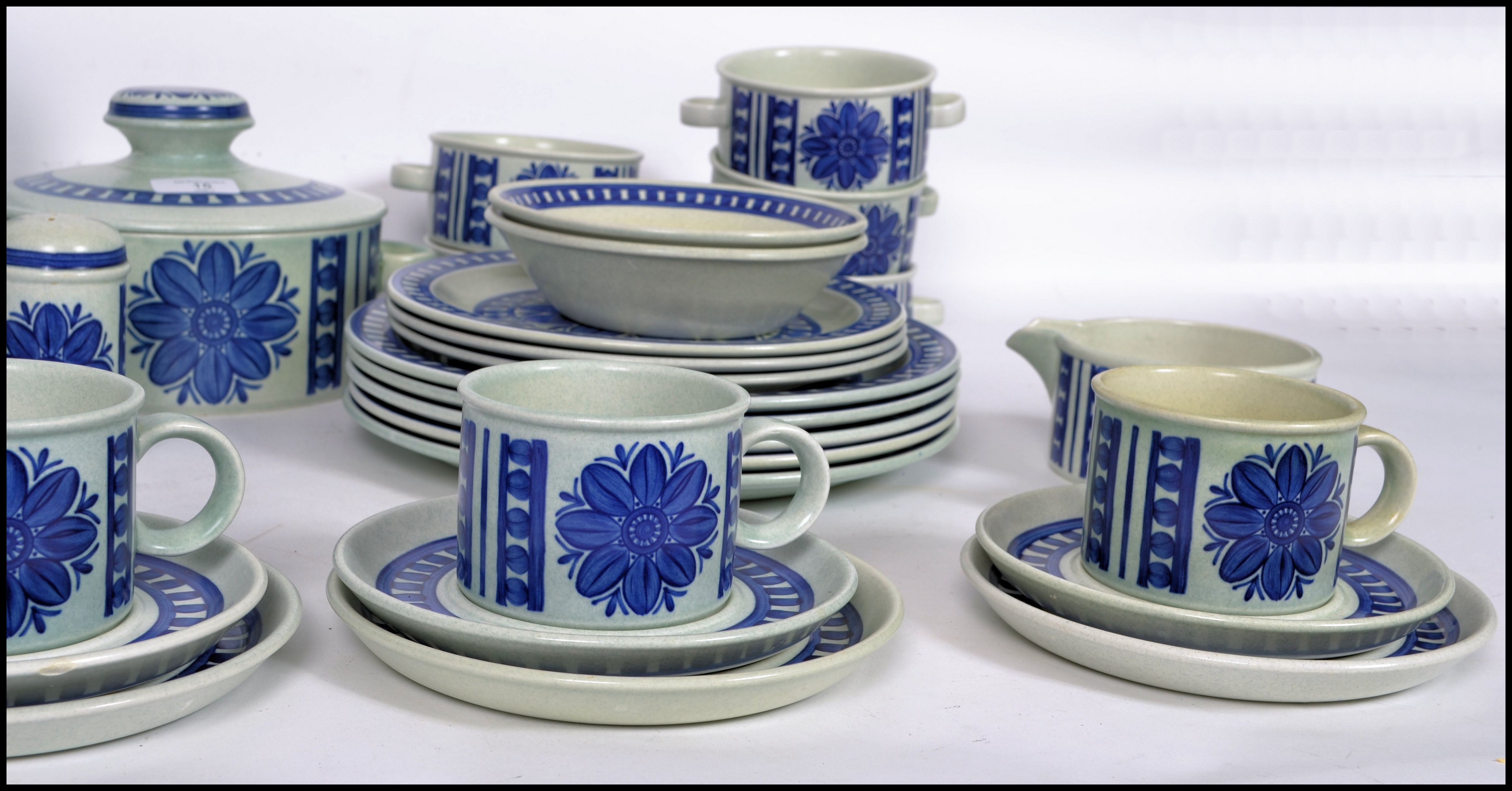 A retro 20th century part dinner and tea service by Midwinter in the Stonehenge pattern finished - Image 4 of 7