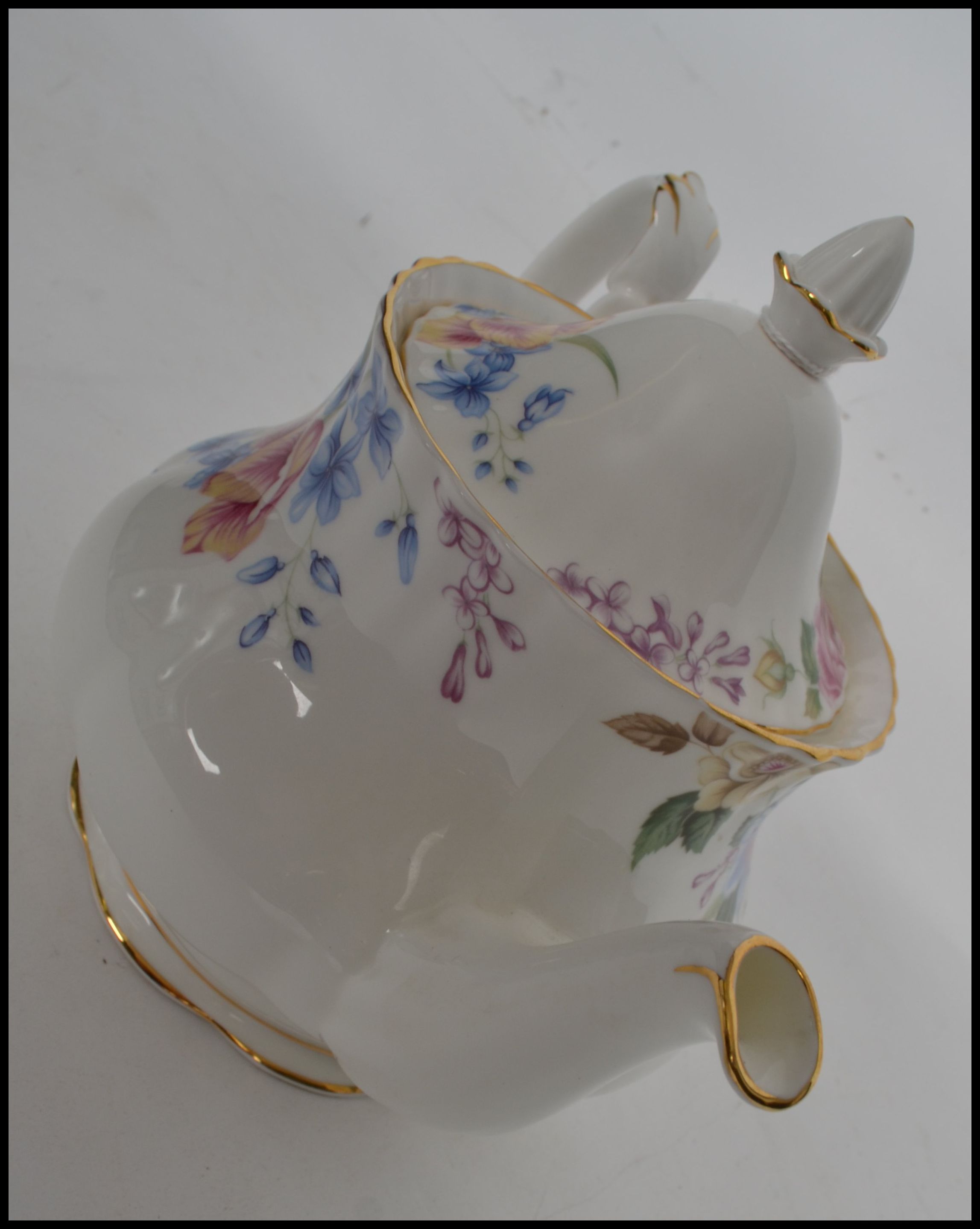 A Royal Albert ' Beatrice ' pattern teapot in a ch - Image 4 of 6