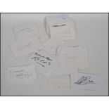 Autographs; a large and extensive collection of Premiership Football players' autographs. Each