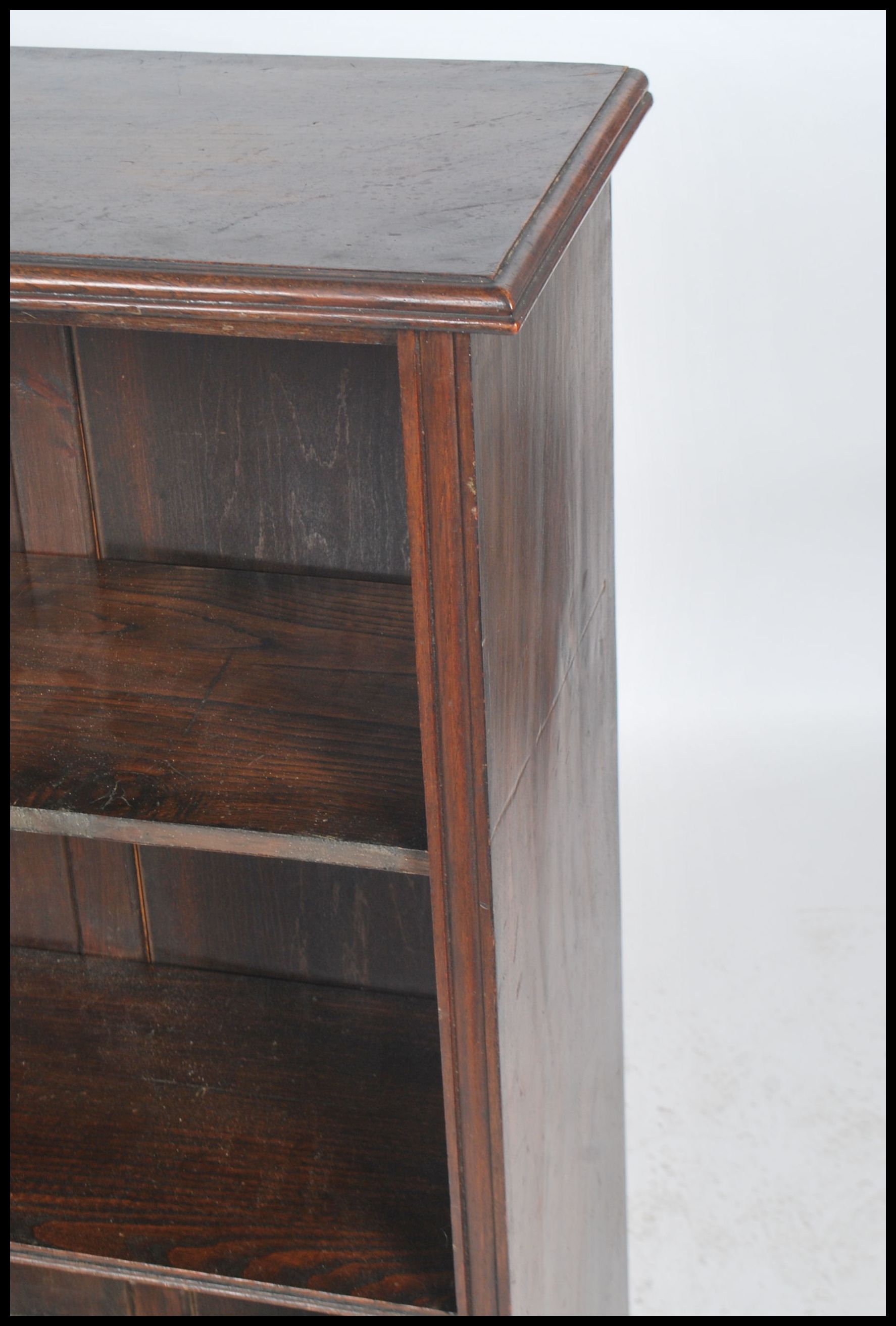 An Edwardian mahogany double open window library lawyers bookcase cabinet having a plinth base - Image 3 of 4