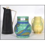 A mixed group of retro ceramics to include a black