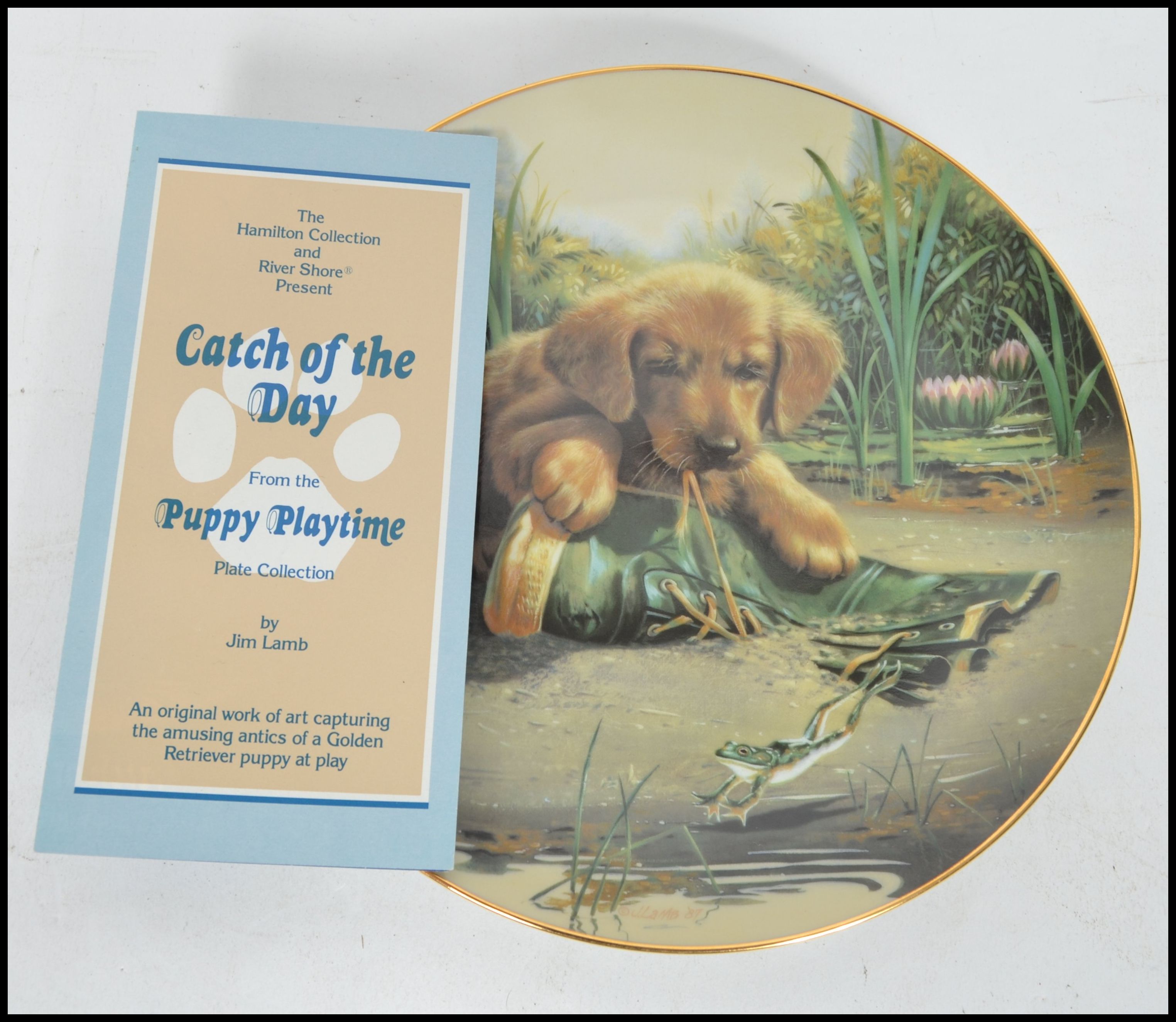 A full set of eight Hamilton Collectors plates with a series of pictures depicting Puppies - Image 7 of 11