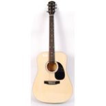 A Squier by Fender made SA-105 model acoustic guit