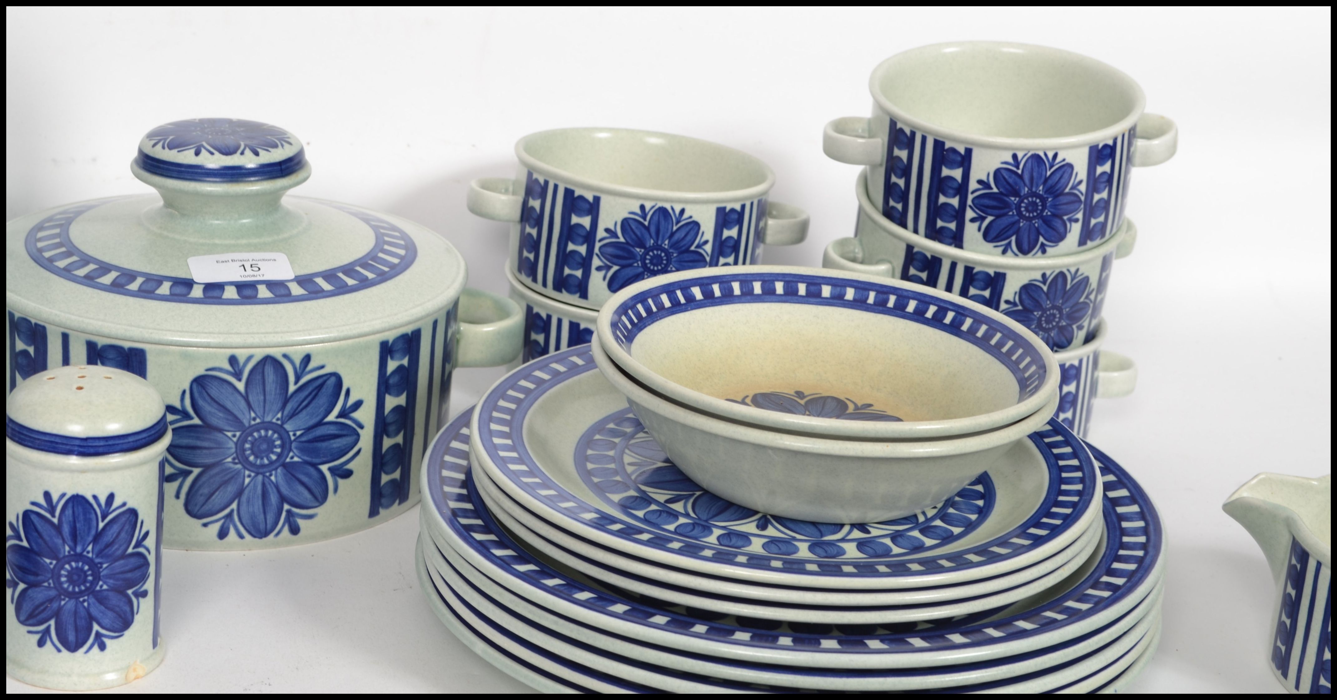 A retro 20th century part dinner and tea service by Midwinter in the Stonehenge pattern finished - Image 3 of 7