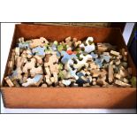 2 vintage early 20th century wooden jigsaw puzzles