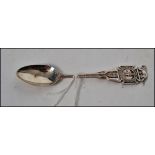 An unusual silver Army Rifle Association teaspoon