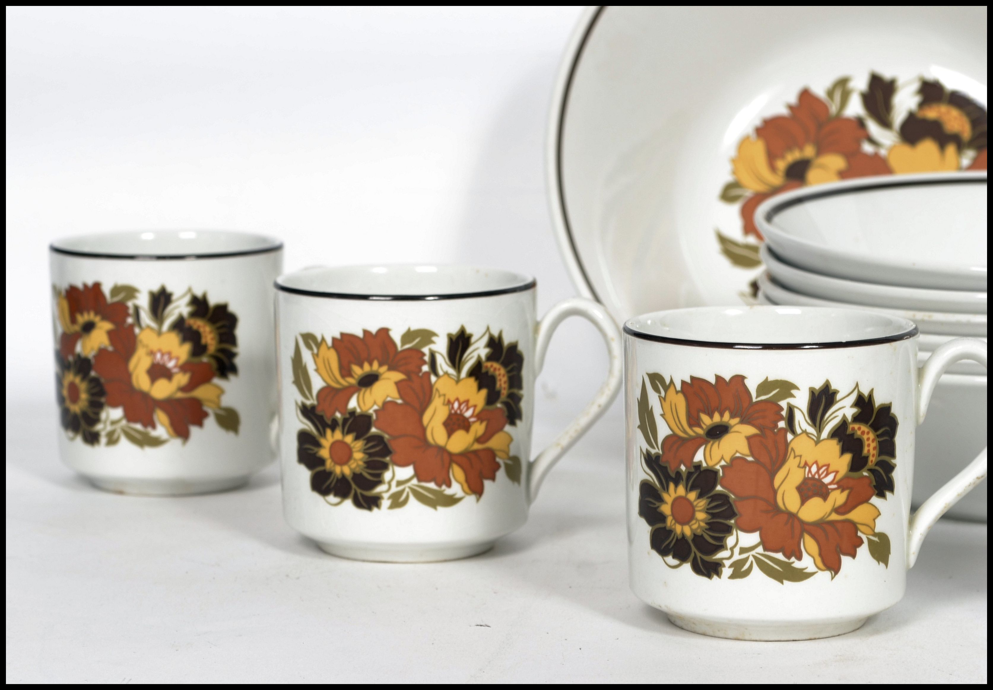 A retro 20th century floral tea service by Johnson - Bild 3 aus 9