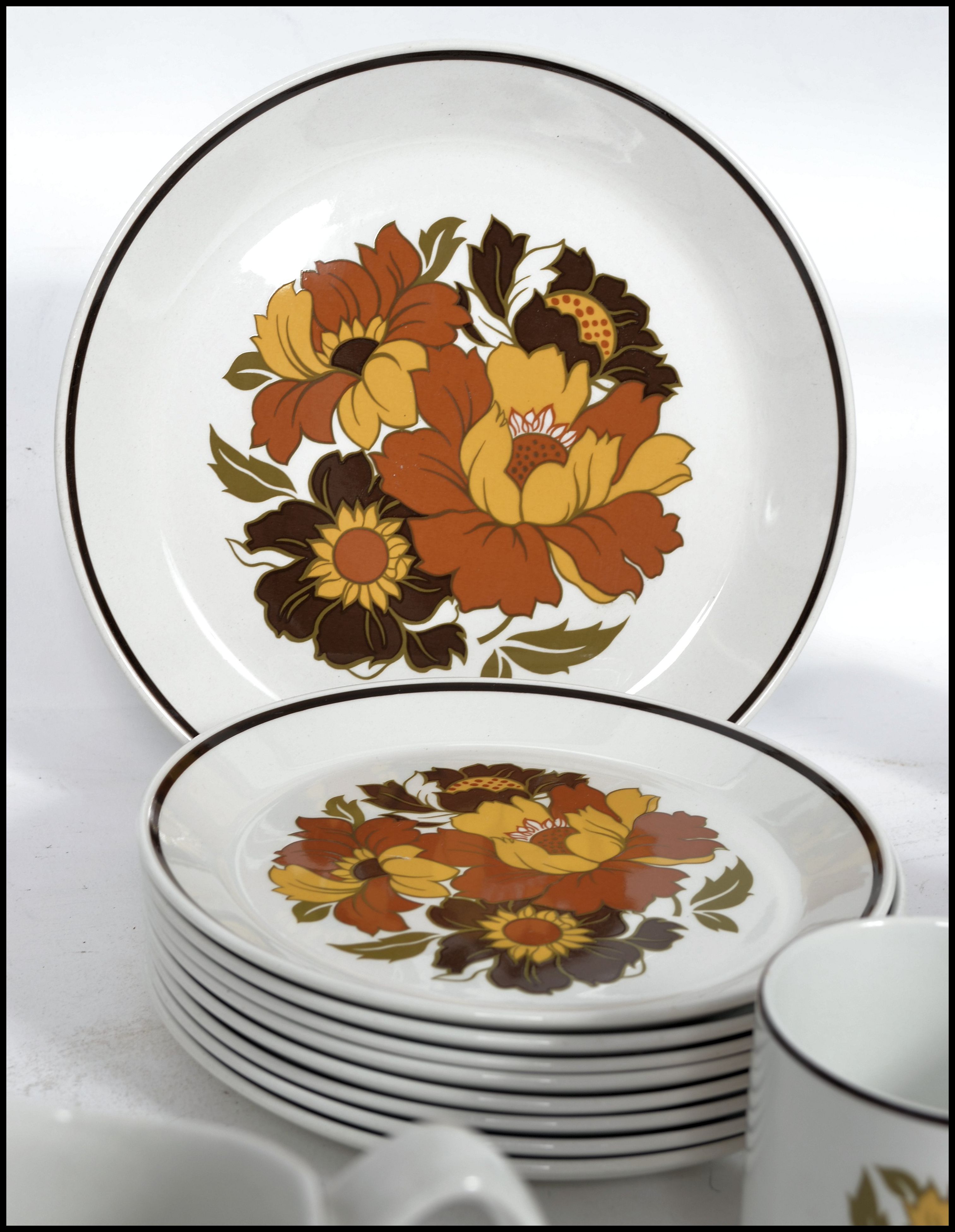 A retro 20th century floral tea service by Johnson - Bild 6 aus 9