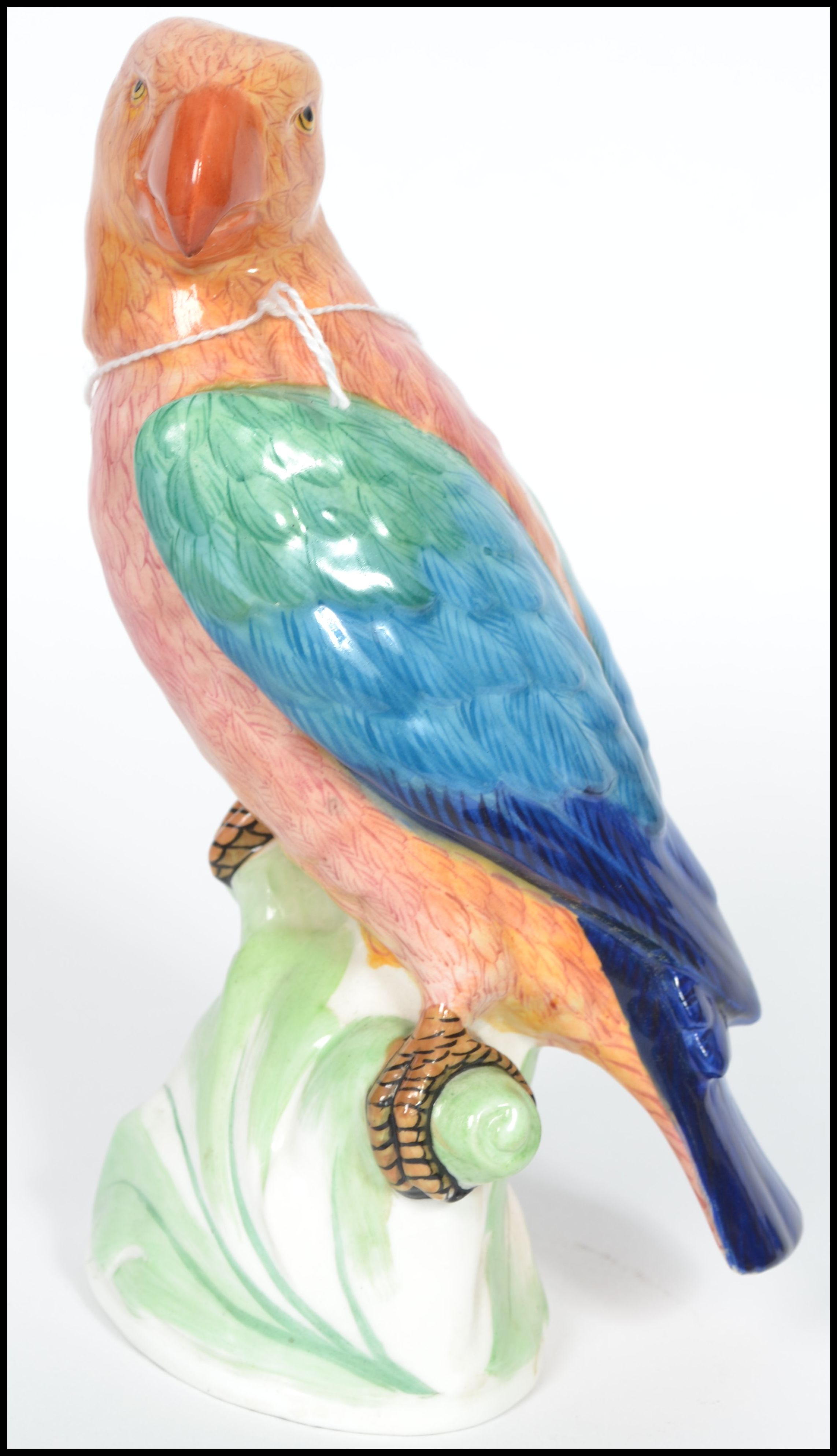 A late 19th century Mintons Majolica parrot hand p